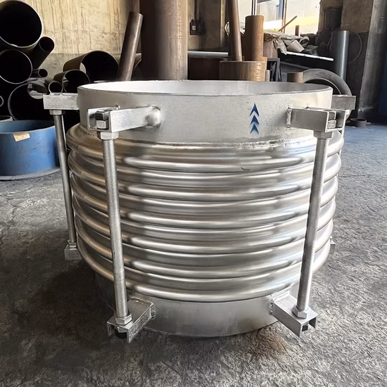Edelstahl-Flansch-Metallbalg-Kompensator mit gewelltem Kompensator